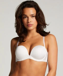 Soutien-gorge Maximiseur Préformé Sans Bretelles - Blanc