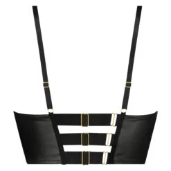 Soutien-gorge à Armatures Push-up Préformé Longline Talia - Noir -Catrin La Lingerie Boutique 134475 6