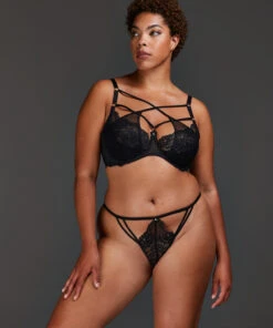 Soutien-gorge à Armatures Non-préformé Anna - Noir -Catrin La Lingerie Boutique 139510 12