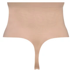 String Taille Haute Avec Gaine Sculptante En Dentelle Scuba - Beige 9 String Taille Haute Avec Gaine Sculptante En Dentelle Scuba - Beige -Catrin La Lingerie Boutique 161241 6