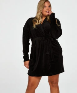 Peignoir Velvet - Noir 12 Peignoir Velvet - Noir -Catrin La Lingerie Boutique 167068 12