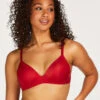 Soutien-gorge Préformé Sans Armatures Mona - Rouge -Catrin La Lingerie Boutique 171685 1