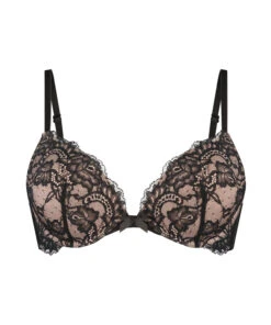 Soutien-gorge Push-up à Armatures Préformé Teddy - Noir -Catrin La Lingerie Boutique 178634 5