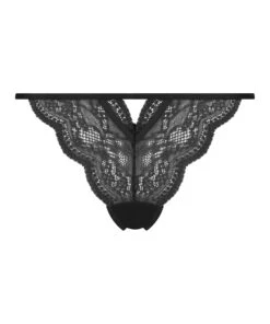 Slip Brésilien Isabelle - Noir -Catrin La Lingerie Boutique 184824 5