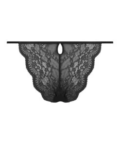Slip Brésilien Isabelle - Noir -Catrin La Lingerie Boutique 184824 6