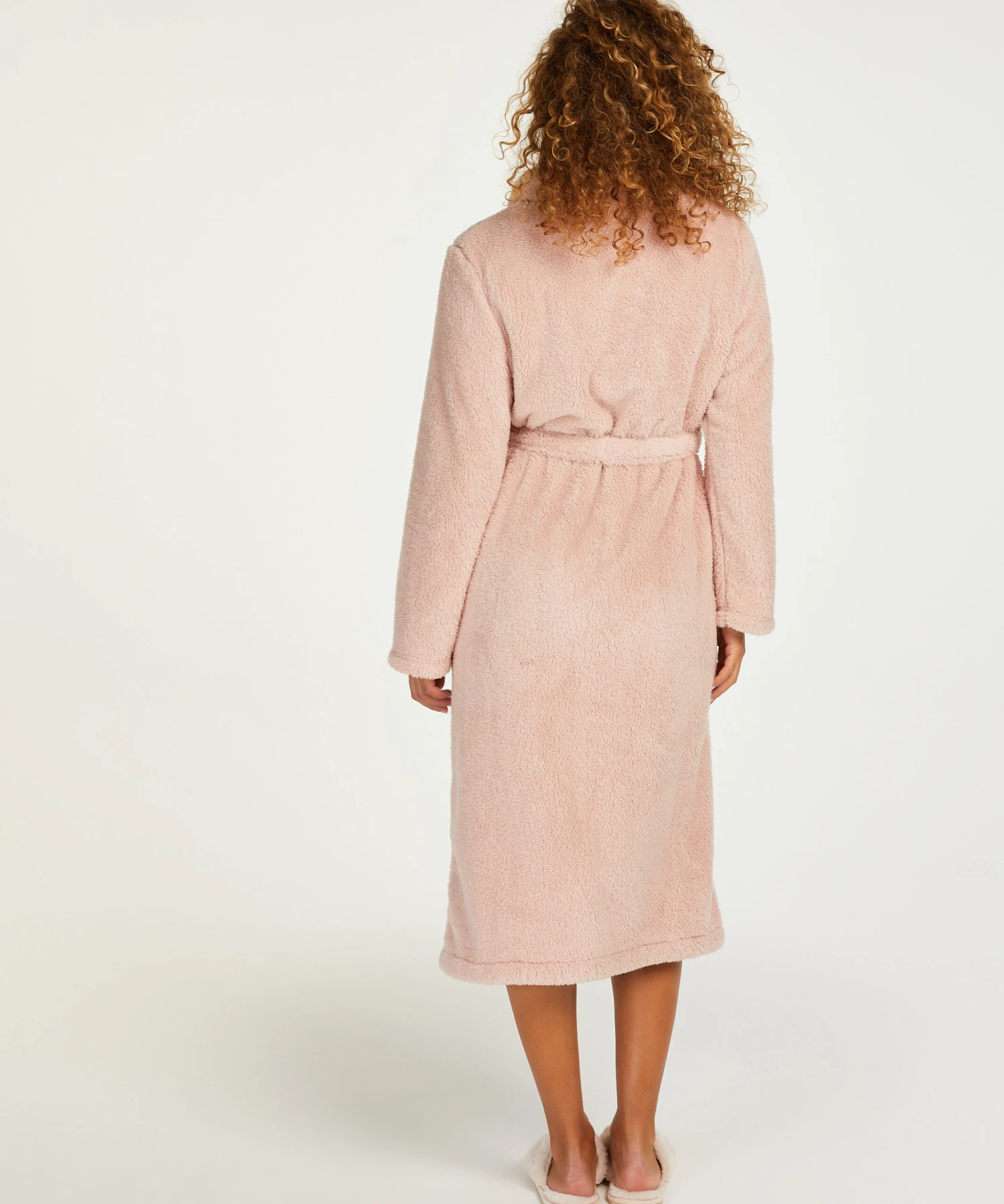 Long Peignoir Polaire - Rose 5 Long Peignoir Polaire - Rose – Image 3