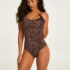 Maillot De Bain Leopard - Marron