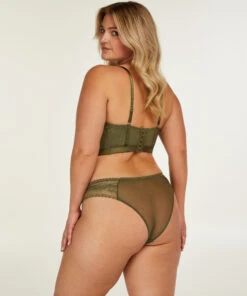 Soutien-gorge Rembourré à Armatures Longline Malika - Vert -Catrin La Lingerie Boutique 191713 13