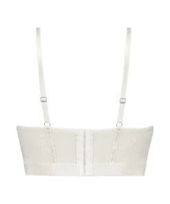 Soutien-gorge Rembourré à Armatures Longline Malika - Blanc -Catrin La Lingerie Boutique 195488 6