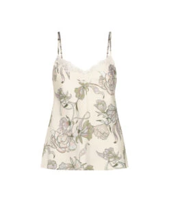 Haut De Camisole Satin Dentelle - Blanc 16 Haut De Camisole Satin Dentelle - Blanc -Catrin La Lingerie Boutique 195954 5