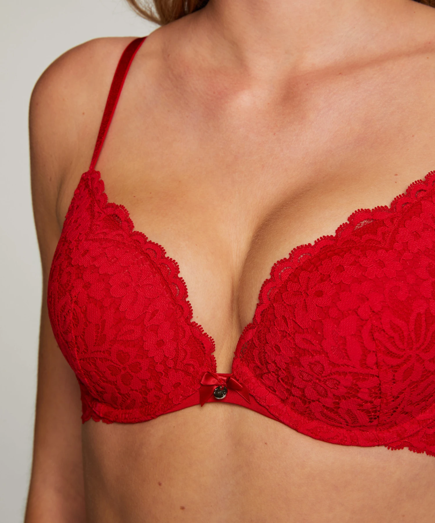 Soutien-gorge Push-up à Armatures Rembourré Rose - Rouge 4 Soutien-gorge Push-up à Armatures Rembourré Rose - Rouge – Image 2