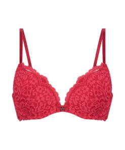 Soutien-gorge Push-up à Armatures Rembourré Rose - Rouge 12 Soutien-gorge Push-up à Armatures Rembourré Rose - Rouge -Catrin La Lingerie Boutique 196451 5
