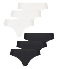 Lot De 6 Slips Invisibles En Coton - Blanc -Catrin La Lingerie Boutique 196661 5
