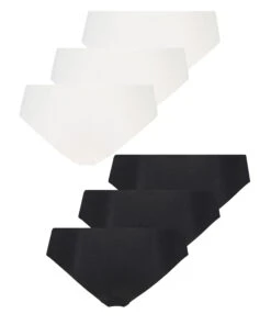 Lot De 6 Slips Invisibles En Coton - Blanc -Catrin La Lingerie Boutique 196661 6