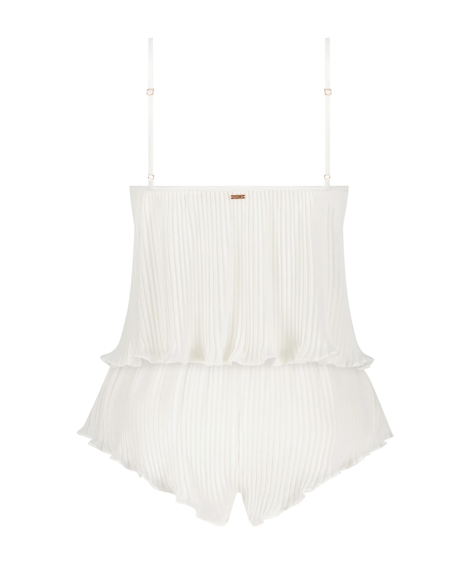 Ensemble Cami Mousseline Plissé - Blanc 8 Ensemble Cami Mousseline Plissé - Blanc – Image 6