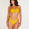 Bas De Bikini Cheeky échancré Caicos - Jaune -Catrin La Lingerie Boutique 198786 1