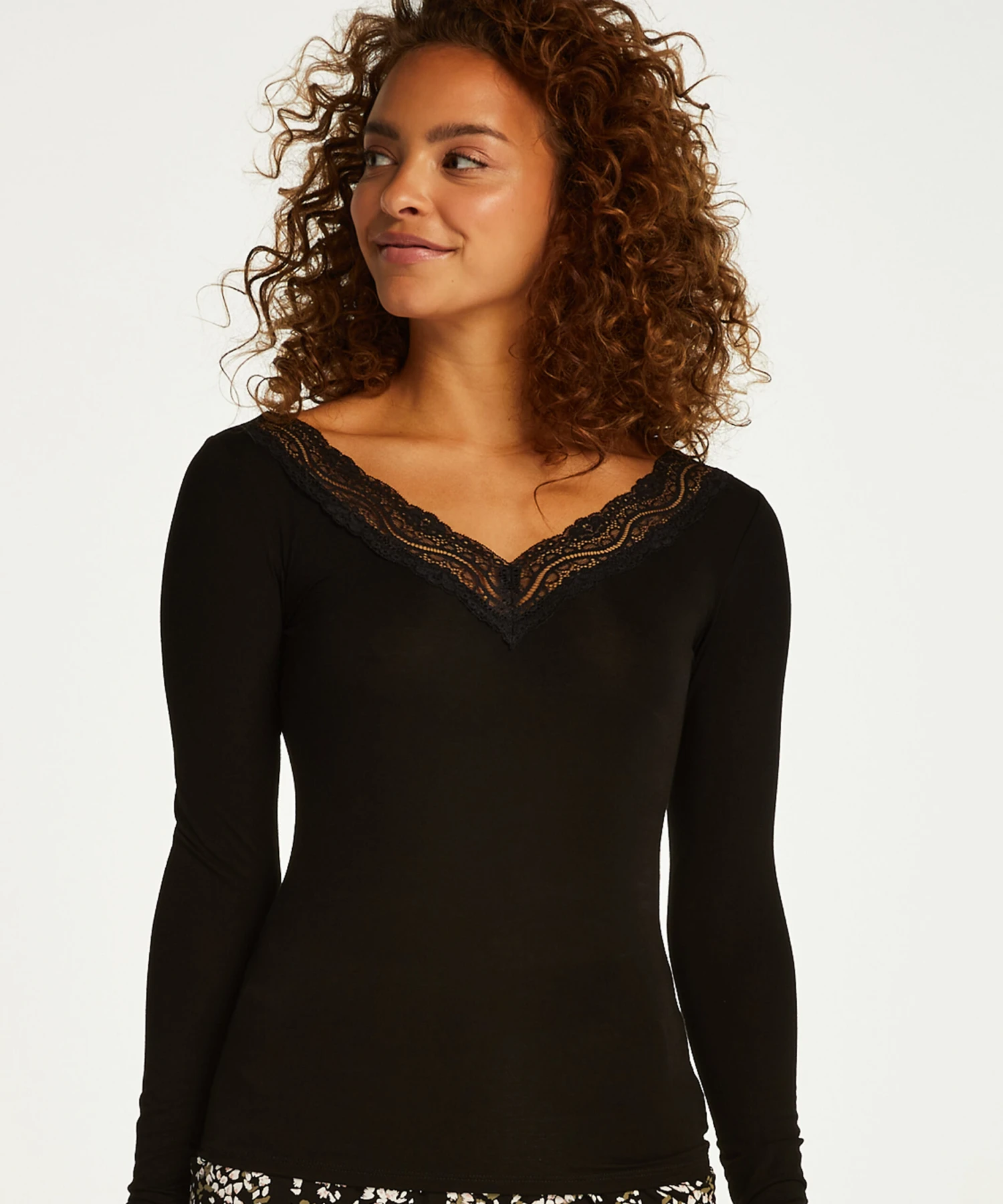 Haut De Pyjama Manches Longues Jersey - Noir 3 Haut De Pyjama Manches Longues Jersey - Noir