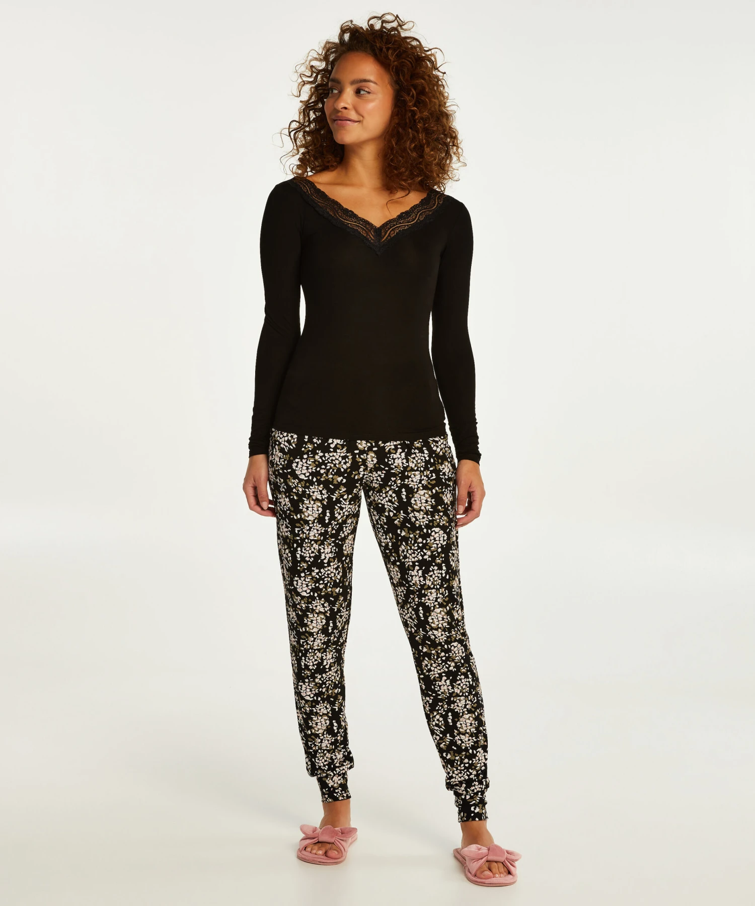 Haut De Pyjama Manches Longues Jersey - Noir 5 Haut De Pyjama Manches Longues Jersey - Noir – Image 3