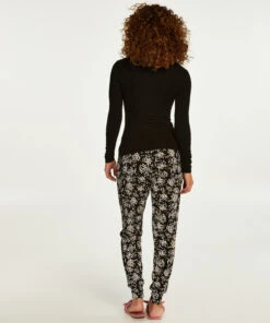 Haut De Pyjama Manches Longues Jersey - Noir 11 Haut De Pyjama Manches Longues Jersey - Noir -Catrin La Lingerie Boutique 199829 4