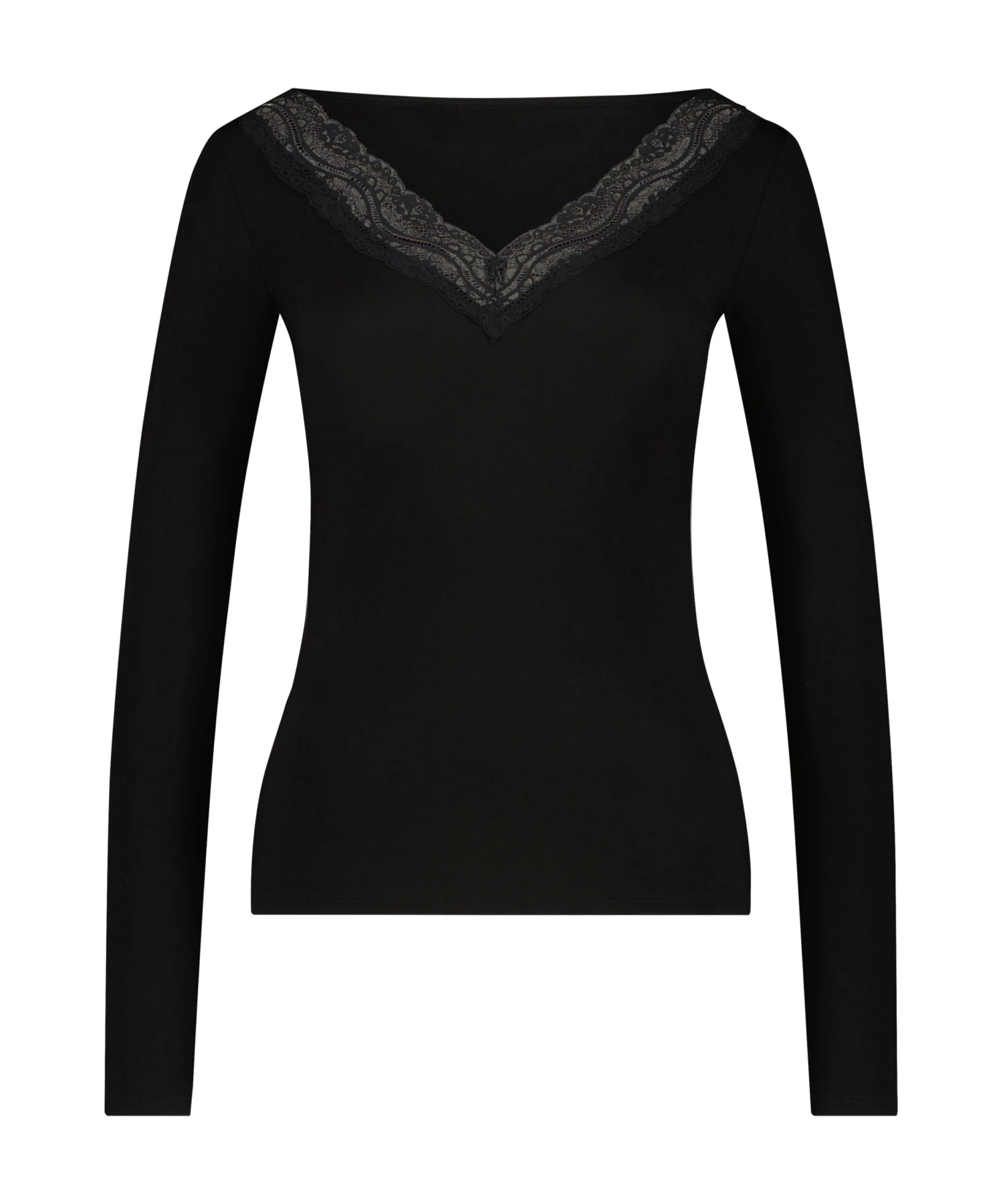 Haut De Pyjama Manches Longues Jersey - Noir 7 Haut De Pyjama Manches Longues Jersey - Noir – Image 5