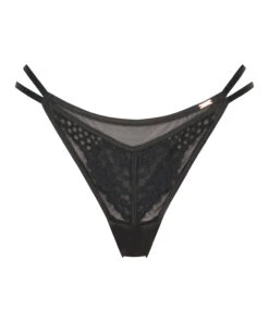 String Taille Haute Veronica - Noir -Catrin La Lingerie Boutique 199884 5