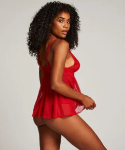 Baby-doll Oceana - Rouge -Catrin La Lingerie Boutique 200296 4
