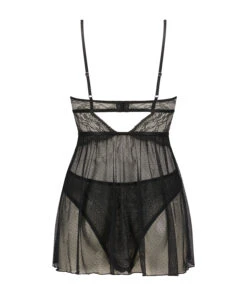 Babydoll Isabelle - Noir -Catrin La Lingerie Boutique 200322 6