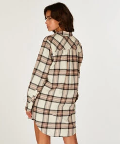 Chemise De Nuit Menshirt Jersey - Beige 9 Chemise De Nuit Menshirt Jersey - Beige -Catrin La Lingerie Boutique 200324 4