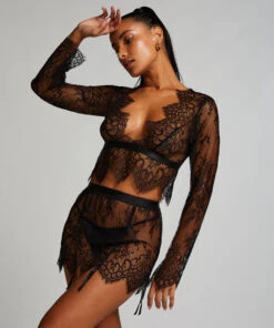 Top Allover Lace - Noir