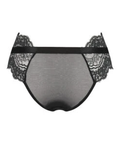 Slip Brésilien Taille Haute Renee - Noir -Catrin La Lingerie Boutique 200774 6