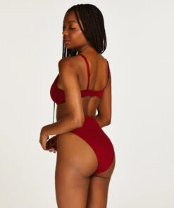 Haut De Bikini à Armatures Non Rembourré Scallop - Rouge 11 Haut De Bikini à Armatures Non Rembourré Scallop - Rouge -Catrin La Lingerie Boutique 200921 4