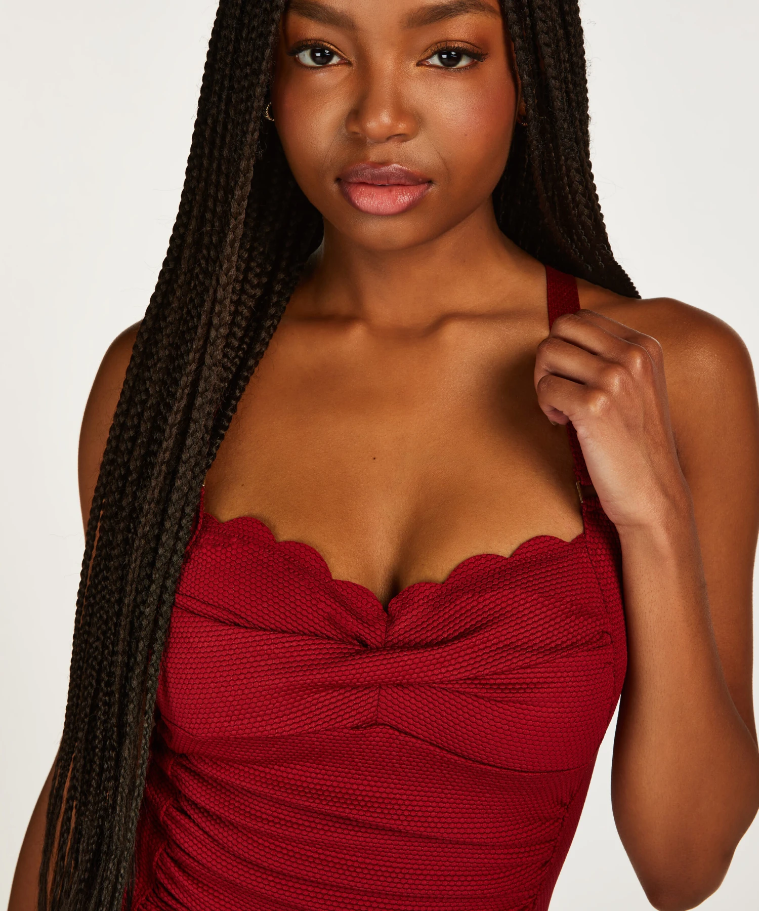 Maillot De Bain Scallop - Rouge 3 Maillot De Bain Scallop - Rouge – Image 2