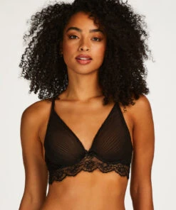 Soutien-gorge à Armatures Longline Non-préformé Elissa - Noir
