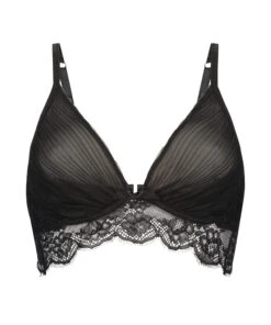 Soutien-gorge à Armatures Longline Non-préformé Elissa - Noir -Catrin La Lingerie Boutique 201101 5