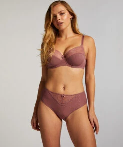 Slip Taille Haute Sophie - Violet