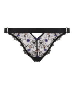 Tanga Taille Haute Violet - Noir 14 Tanga Taille Haute Violet - Noir -Catrin La Lingerie Boutique 201131 5
