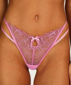 Tanga Taille Haute Alessa - Rose -Catrin La Lingerie Boutique 201177 2