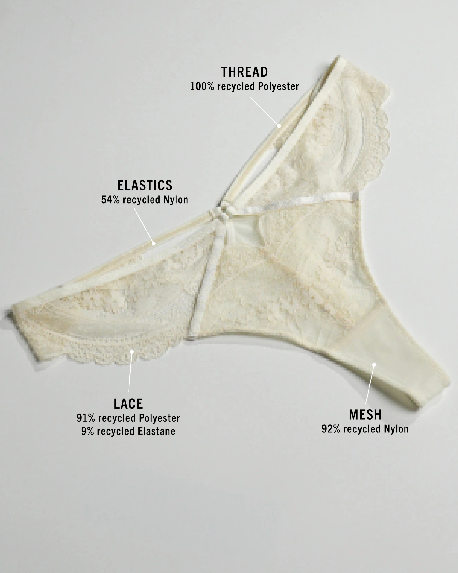 String échancré Wies - Blanc 6 String échancré Wies - Blanc – Image 4