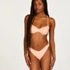 Bas De Bikini Taille Haute Côtelé Gili - Orange -Catrin La Lingerie Boutique 201272 1