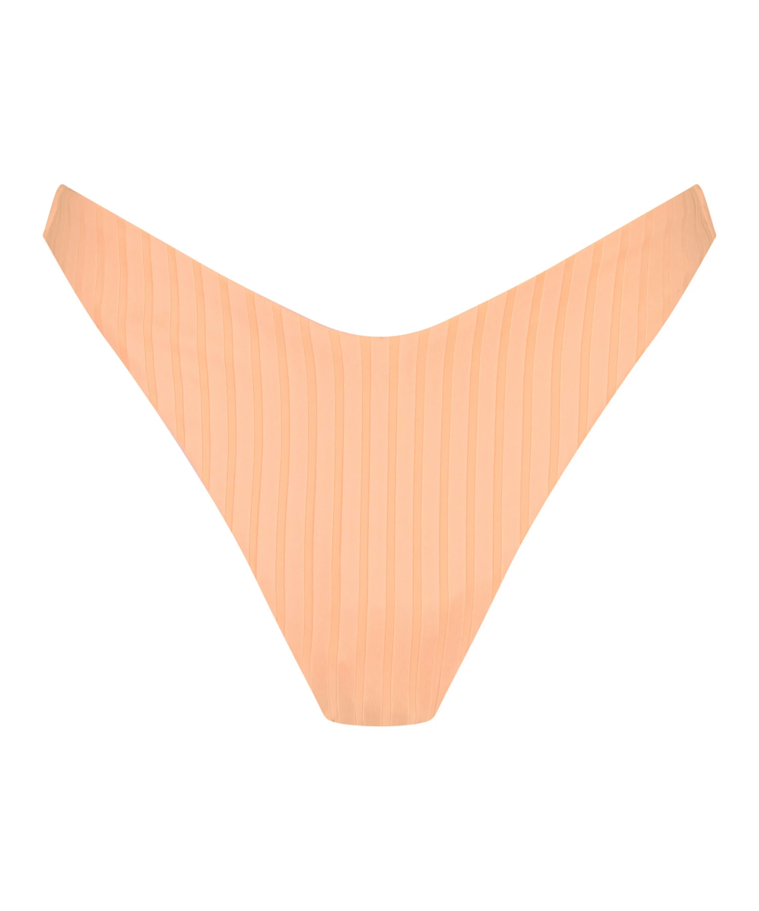 Bas De Bikini Taille Haute Côtelé Gili - Orange 6 Bas De Bikini Taille Haute Côtelé Gili - Orange – Image 4