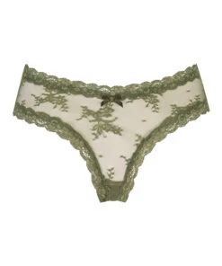Slip Brésilien V-shape Mesh - Vert -Catrin La Lingerie Boutique 201439 5