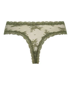 Slip Brésilien V-shape Mesh - Vert -Catrin La Lingerie Boutique 201439 6