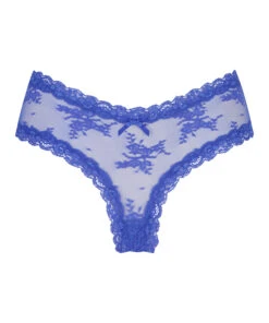 Slip Brésilien V-shape Mesh - Bleu -Catrin La Lingerie Boutique 201441 5