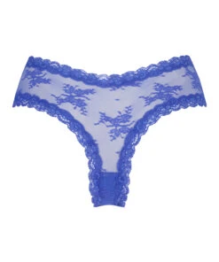 Slip Brésilien V-shape Mesh - Bleu -Catrin La Lingerie Boutique 201441 6