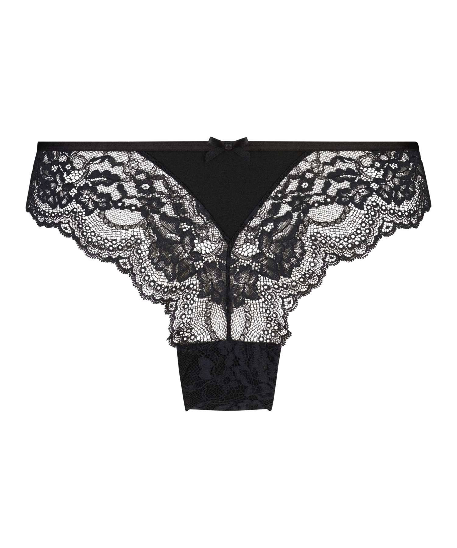 Slip Brésilien Jambes Hautes Dora - Noir 6 Slip Brésilien Jambes Hautes Dora - Noir – Image 4