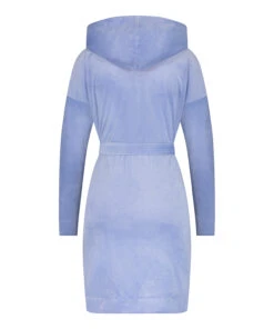 Peignoir Court Velours - Bleu 11 Peignoir Court Velours - Bleu -Catrin La Lingerie Boutique 201669 6