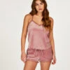 Short Velours Lace - Rose
