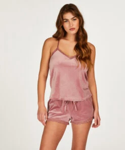 Short Velours Lace - Rose