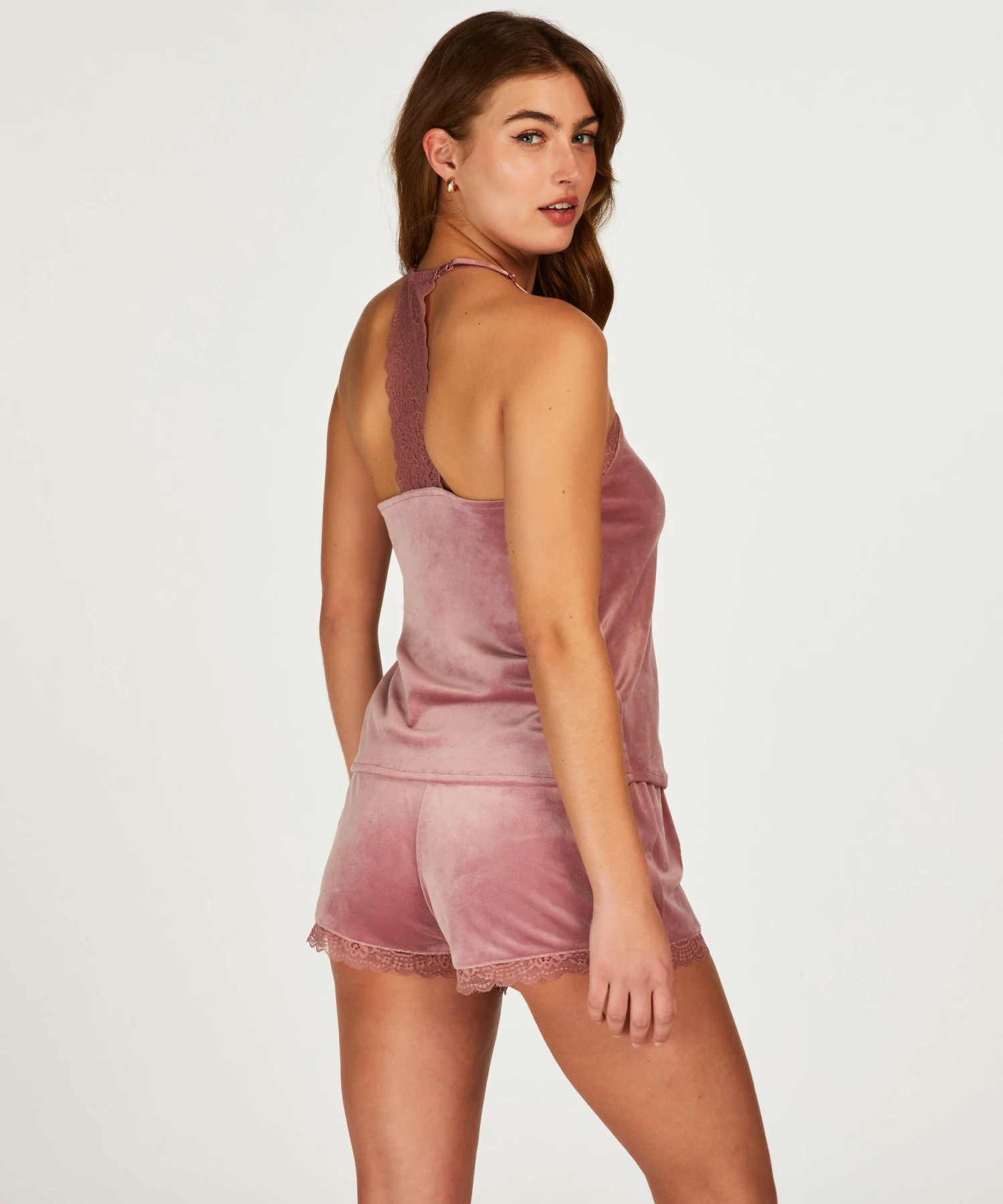 Short Velours Lace - Rose 5 Short Velours Lace - Rose – Image 3