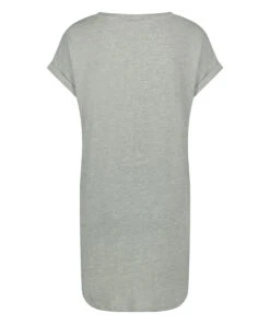 Chemise De Nuit à Encolure Arrondie - Gris -Catrin La Lingerie Boutique 201733 6